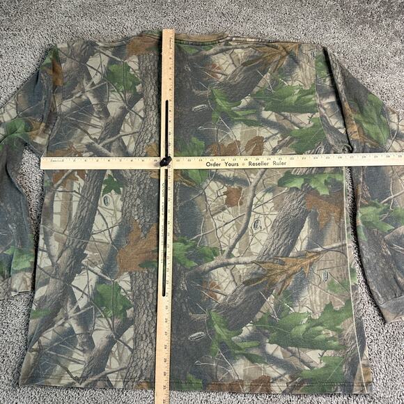 VINTAGE 90s Realtree Hardwood Camo Shirt Mens XXL 2XL Brown Camouflage Hunting - Picture 11 of 14